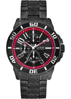 Guess Chronograph Black Stainless Steel Bracelet